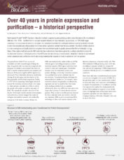 Over 40 years in protein expression and purification – a historical perspective