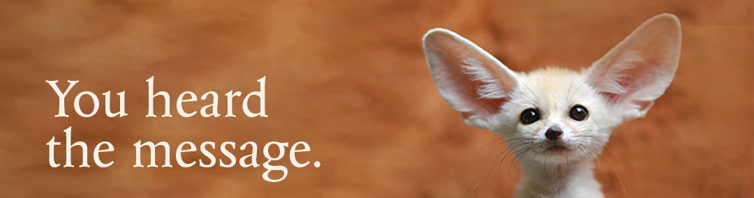 You heard the message